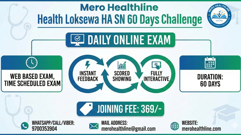 60 DAYS CHALLENGE HA SN LOKSEWA ONLINE EXAM FREE PRACTICE SET