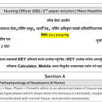 Nursing Officer Past question 2082 second paper solution PDF